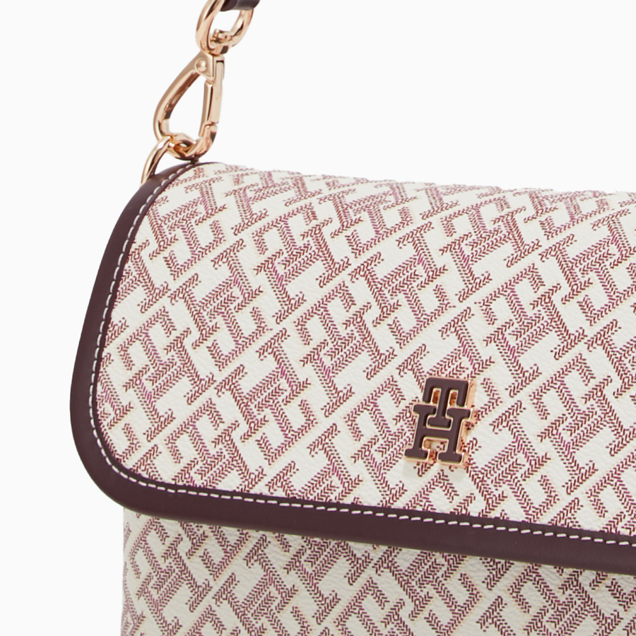 TOMMY HILFIGER [Official Headquarters] Mono Play Flap Crossbody Bag