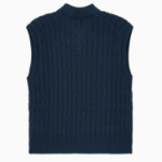 TOMMY HILFIGER [Official Headquarters] Cable Open Polo Vest