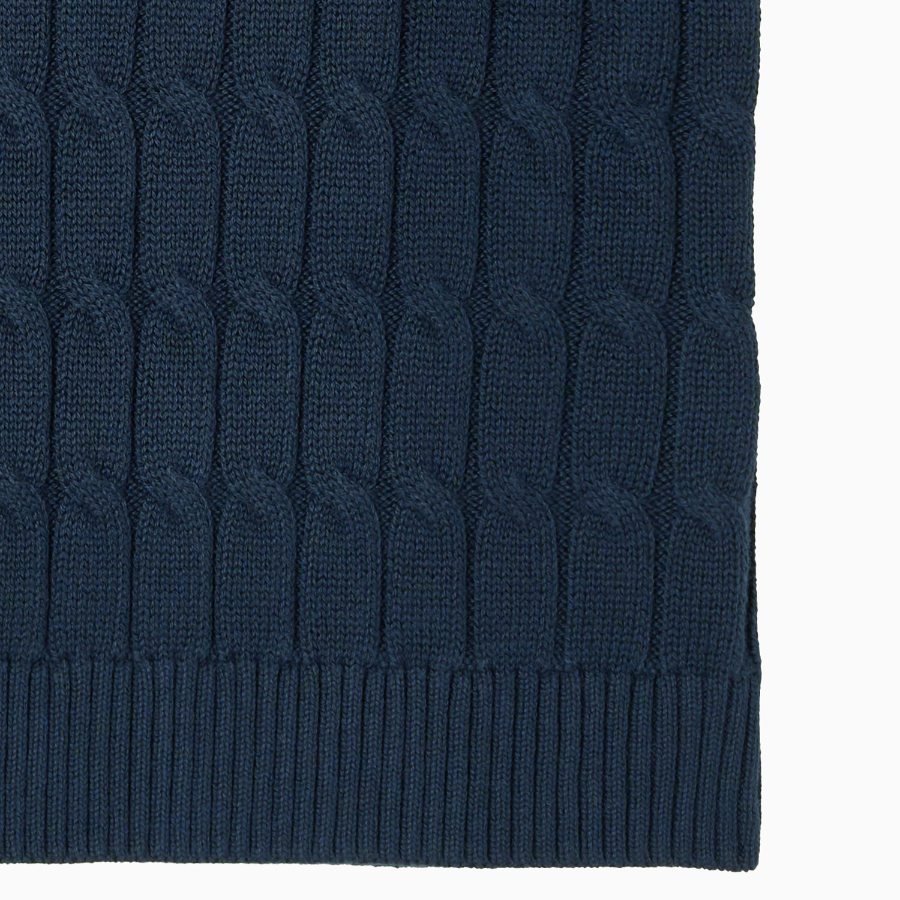 TOMMY HILFIGER [Official Headquarters] Cable Open Polo Vest