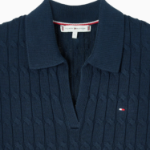 TOMMY HILFIGER [Official Headquarters] Cable Open Polo Vest
