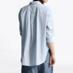 TOMMY HILFIGER [Official Headquarters] Stripe Poplin Easy Shirt