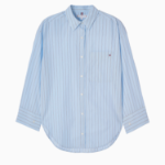 TOMMY HILFIGER [Official Headquarters] Stripe Poplin Easy Shirt