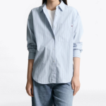TOMMY HILFIGER [Official Headquarters] Stripe Poplin Easy Shirt