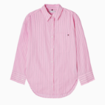 TOMMY HILFIGER [Official Headquarters] Stripe Poplin Easy Shirt