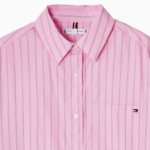 TOMMY HILFIGER [Official Headquarters] Stripe Poplin Easy Shirt