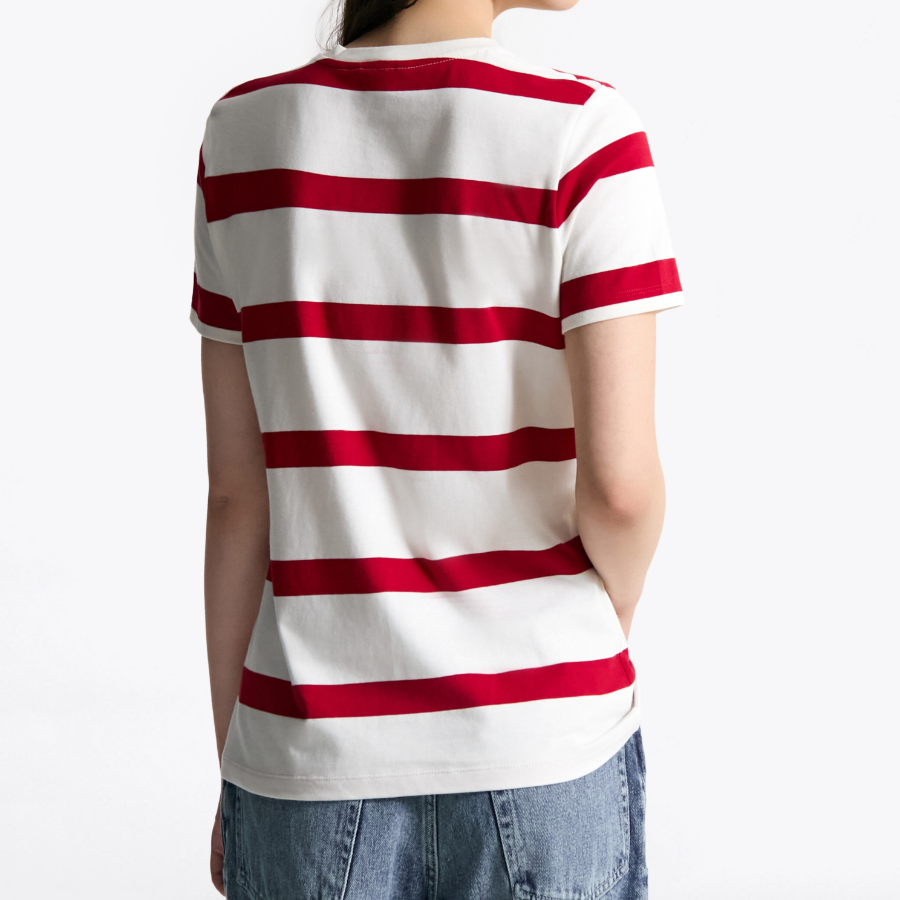 TOMMY HILFIGER [Official Headquarters] Script Stripe T-Shirt
