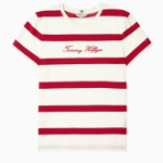 TOMMY HILFIGER [Official Headquarters] Script Stripe T-Shirt