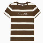 TOMMY HILFIGER [Official Headquarters] Script Stripe T-Shirt