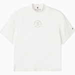 TOMMY HILFIGER [Official Headquarters] Stamp Logo Mock Neck T-Shirt