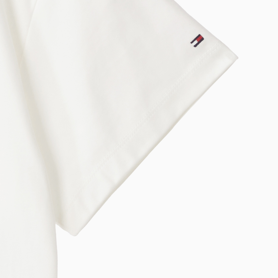 TOMMY HILFIGER [Official Headquarters] Stamp Logo Mock Neck T-Shirt