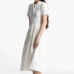 TOMMY HILFIGER [Official Headquarters] Anglaise Midi Polo Dress