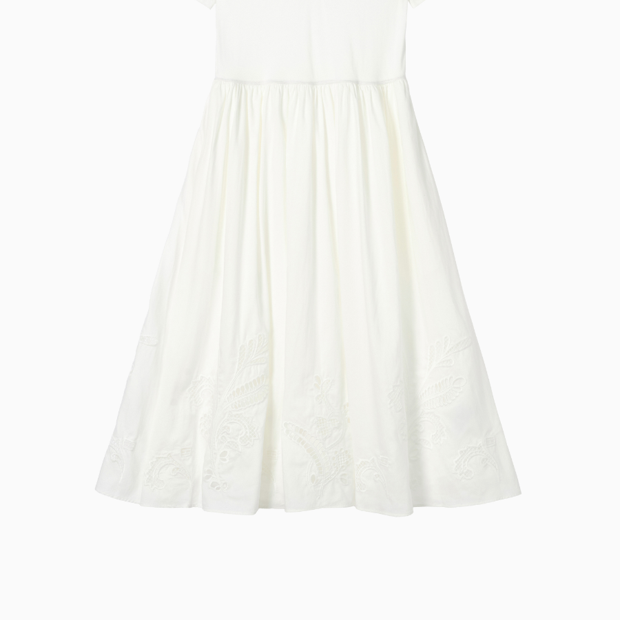 TOMMY HILFIGER [Official Headquarters] Anglaise Midi Polo Dress