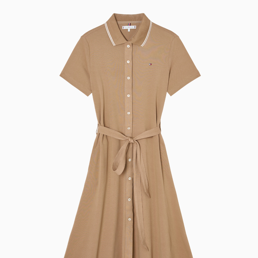TOMMY HILFIGER [Official Headquarters] Button Polo Dress