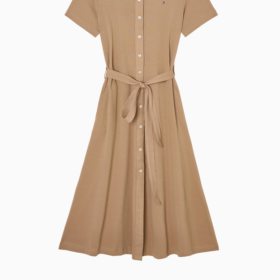 TOMMY HILFIGER [Official Headquarters] Button Polo Dress
