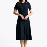 TOMMY HILFIGER [Official Headquarters] Button Polo Dress