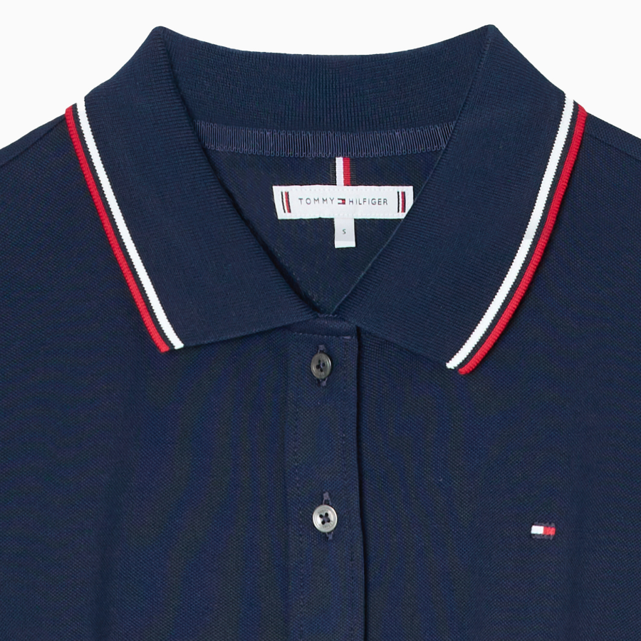 TOMMY HILFIGER [Official Headquarters] Button Polo Dress