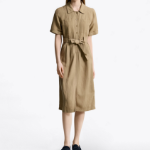 Tommy Hilfiger Official Linen Blend Utility Shirt Dress