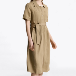Tommy Hilfiger Official Linen Blend Utility Shirt Dress