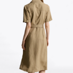Tommy Hilfiger Official Linen Blend Utility Shirt Dress