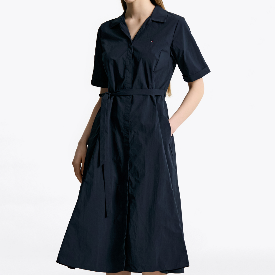 Tommy Hilfiger Official Nylon Belt Shirt Dress