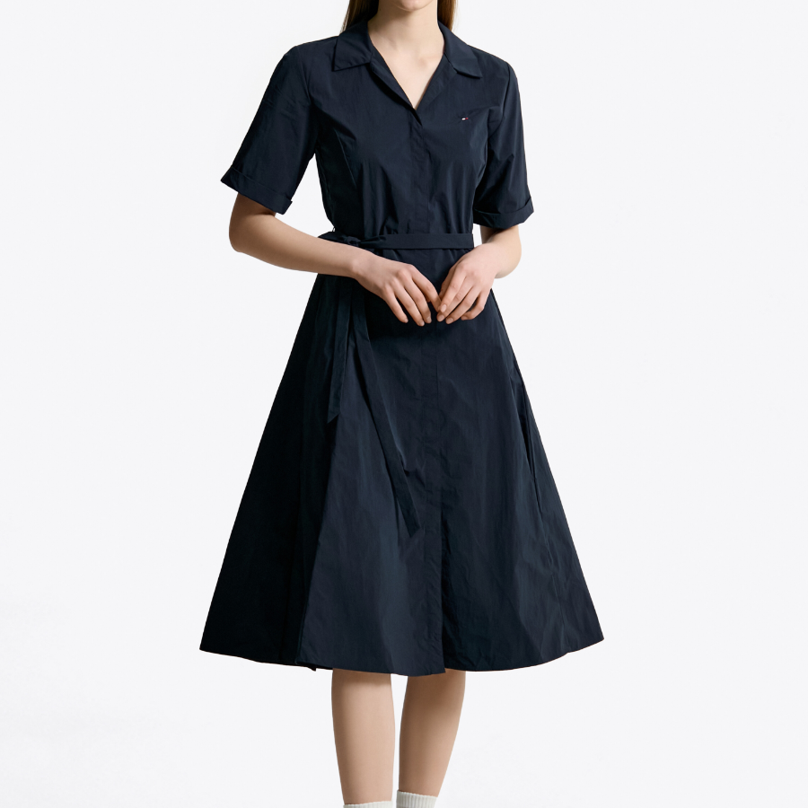 Tommy Hilfiger Official Nylon Belt Shirt Dress
