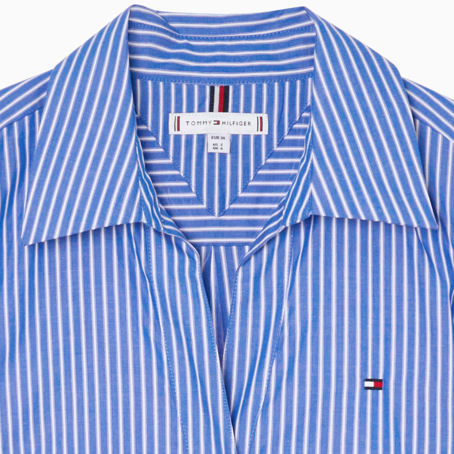Tommy Hilfiger Official Poplin Stripe Shirt Dress