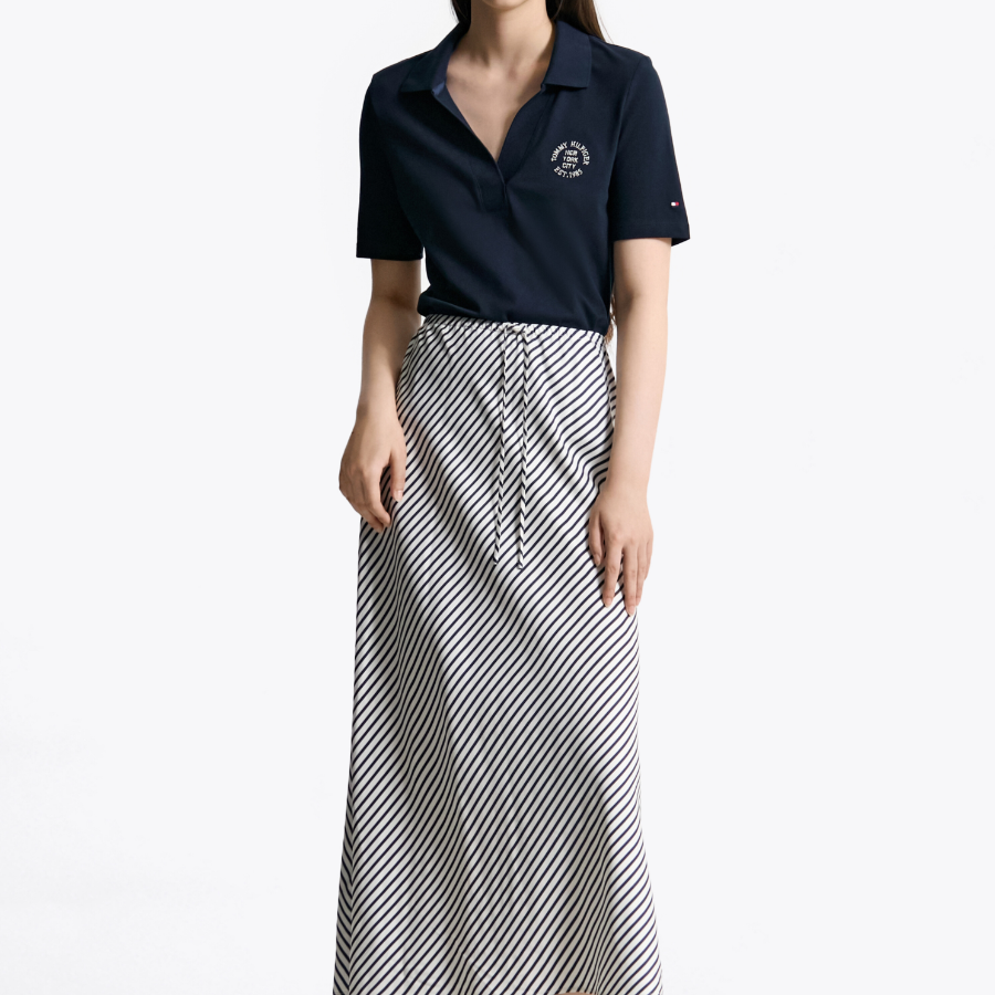 Tommy Hilfiger Official Stamp Logo Polo Shirt