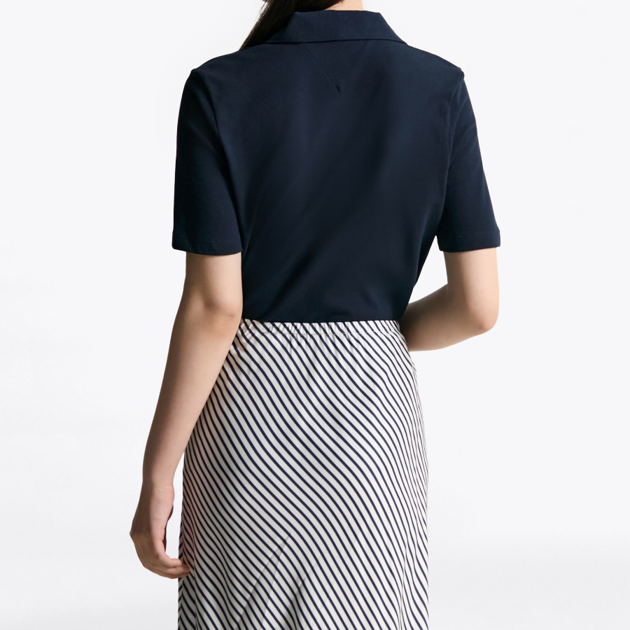 Tommy Hilfiger Official Stamp Logo Polo Shirt