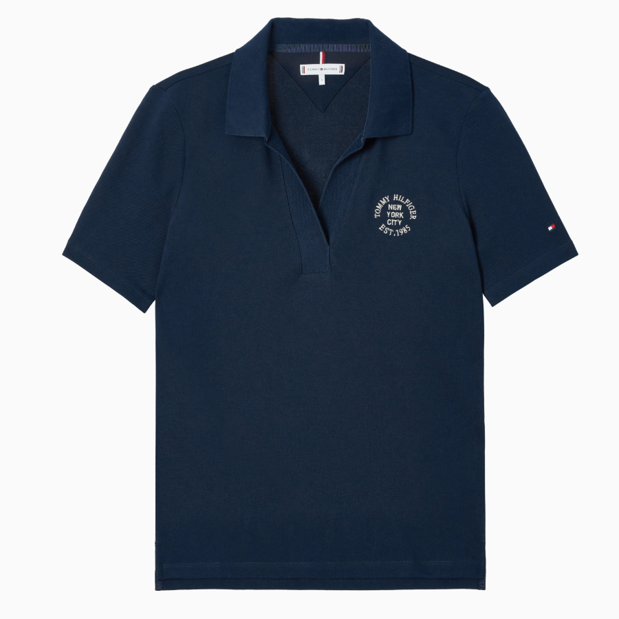 Tommy Hilfiger Official Stamp Logo Polo Shirt