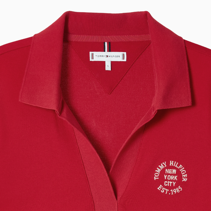 Tommy Hilfiger Official Stamp Logo Polo Shirt