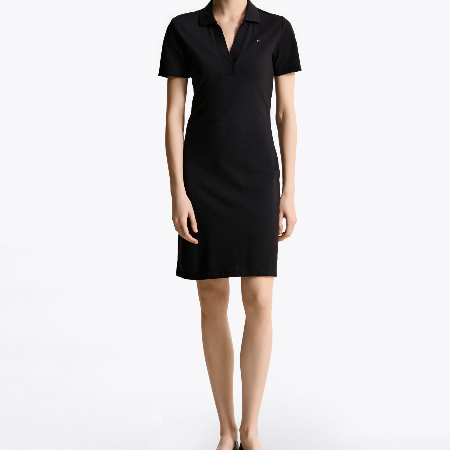Tommy Hilfiger Official Open Placket Polo Dress