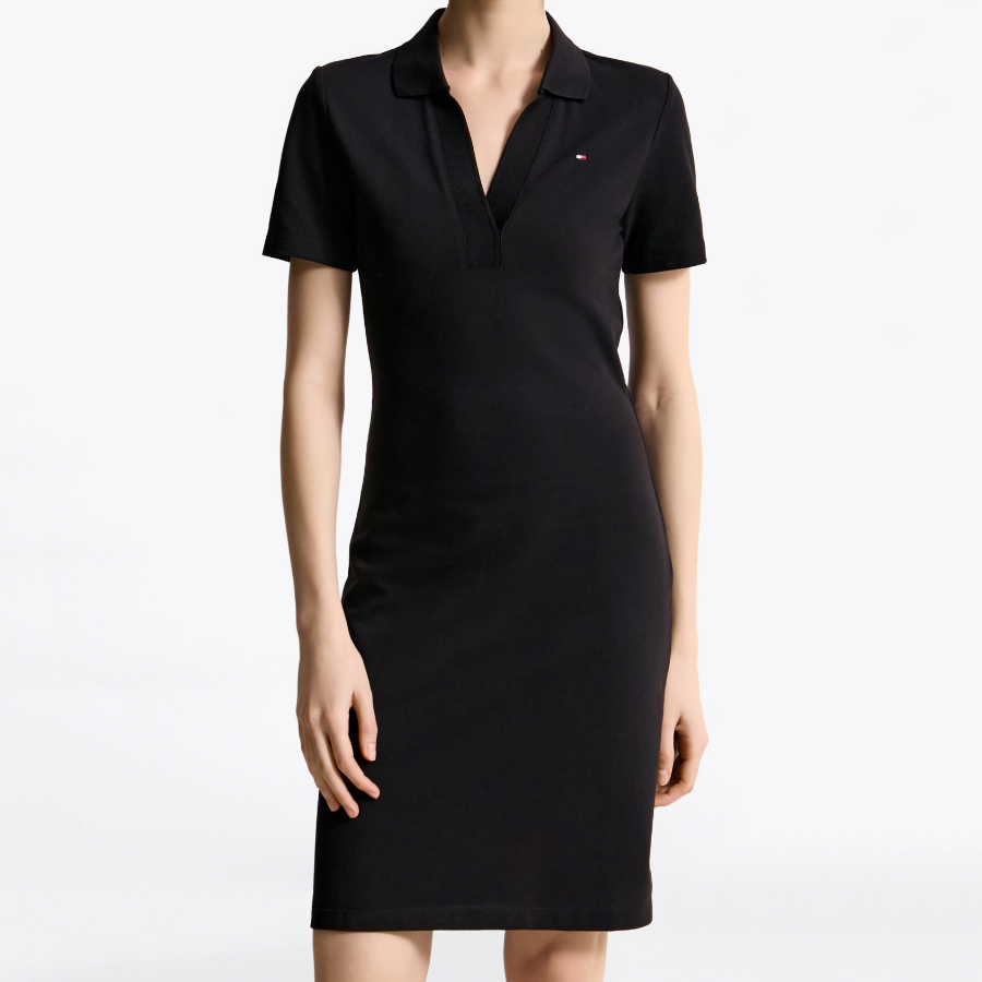 Tommy Hilfiger Official Open Placket Polo Dress