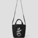 Maison Kitsune Unisex Cafe Kitsune Coffee Cup Mini Tote Bag - Black