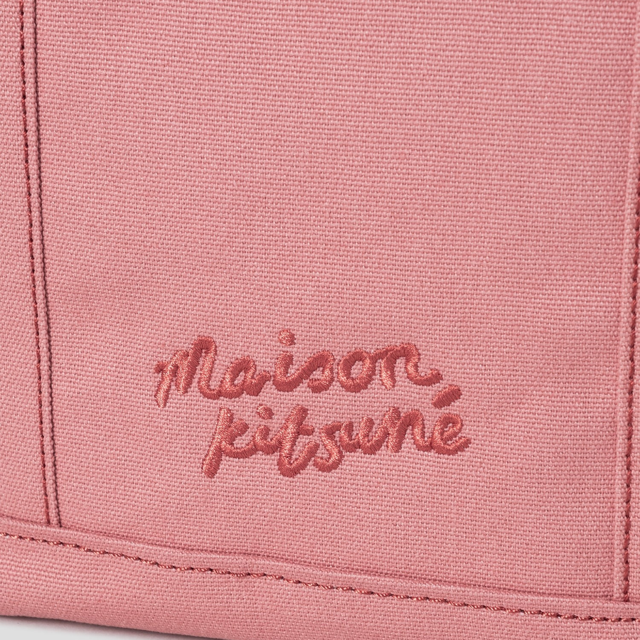 Maison Kitsune Women Fox Head Small Tote - Porcelaine Pink