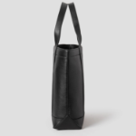 Maison Kitsune Women Fox Head Medium Leather Tote - Black