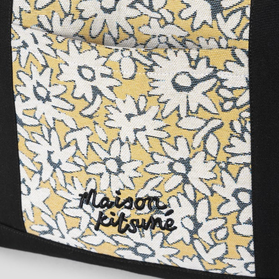 Maison Kitsune Women Daisy Field Large Jacquard Tote - Mimosa Print