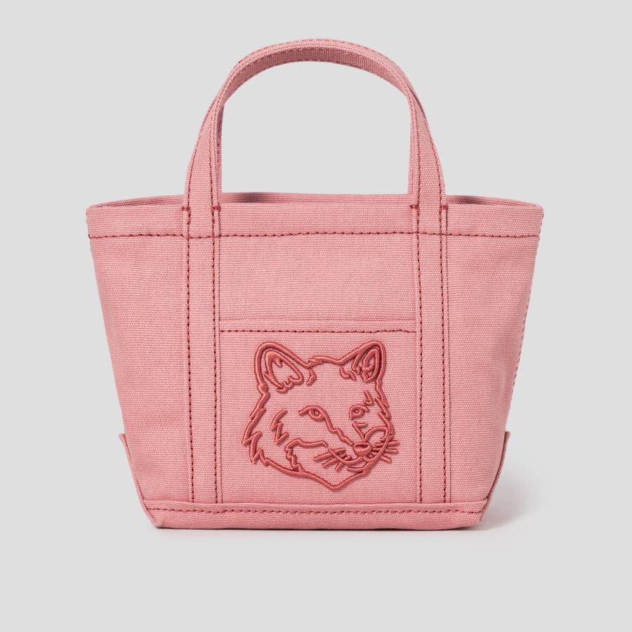 Maison Kitsune Women Fox Head Mini Tote - Porcelaine Pink