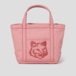 Maison Kitsune Women Fox Head Mini Tote - Porcelaine Pink