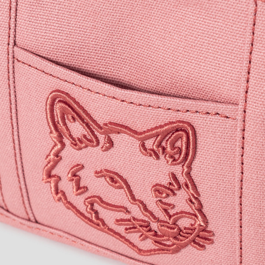 Maison Kitsune Women Fox Head Mini Tote - Porcelaine Pink