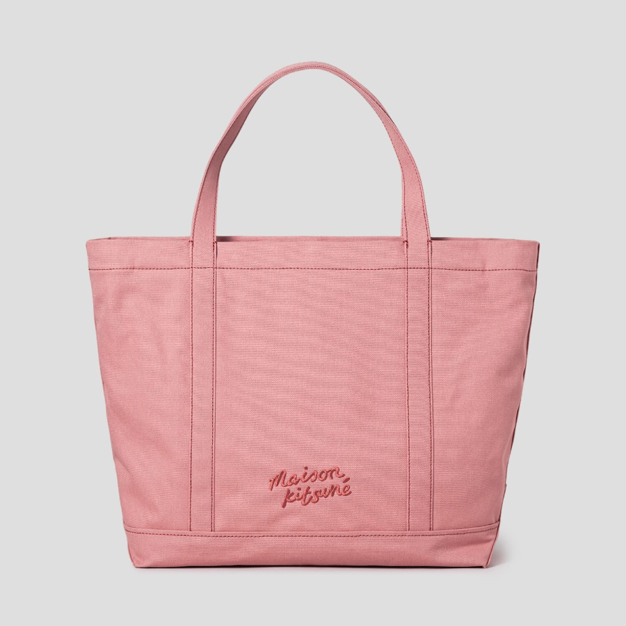 Maison Kitsune Unisex Fox Head Large Tote - Porcelaine Pink