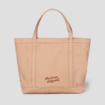 Maison Kitsune Unisex Fox Head Large Tote - Cork