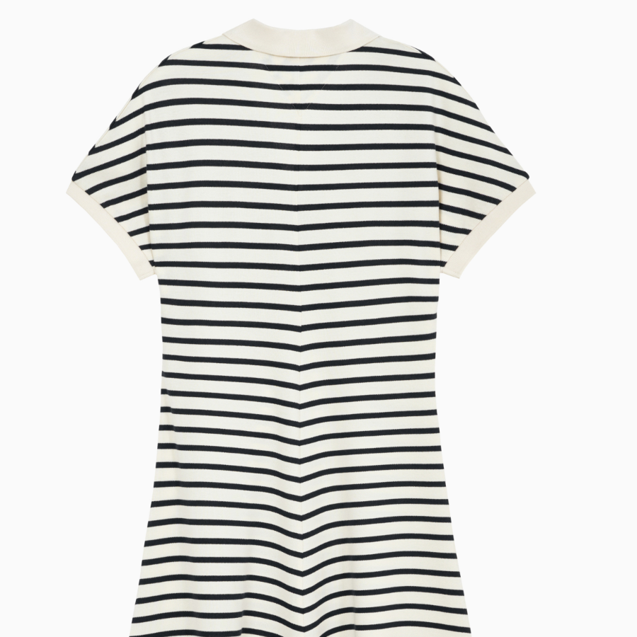 Tommy Hilfiger Official V-Neck Polo Piqué Dress