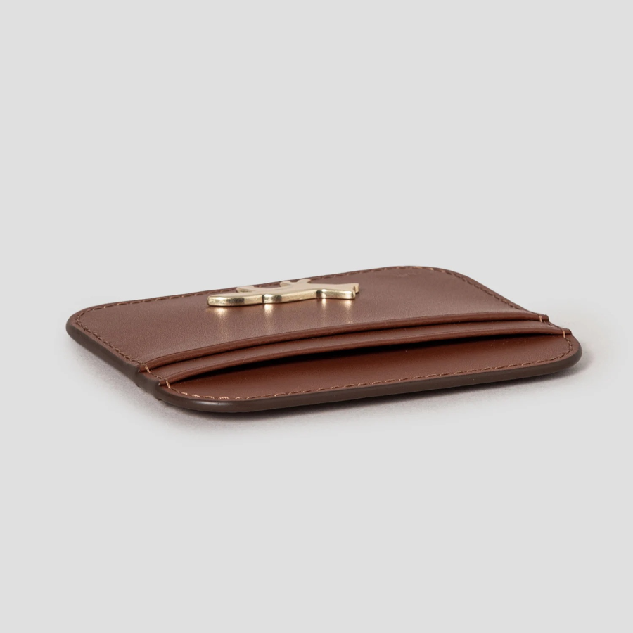 Maison Kitsune Women Edie Card Holder - Brown