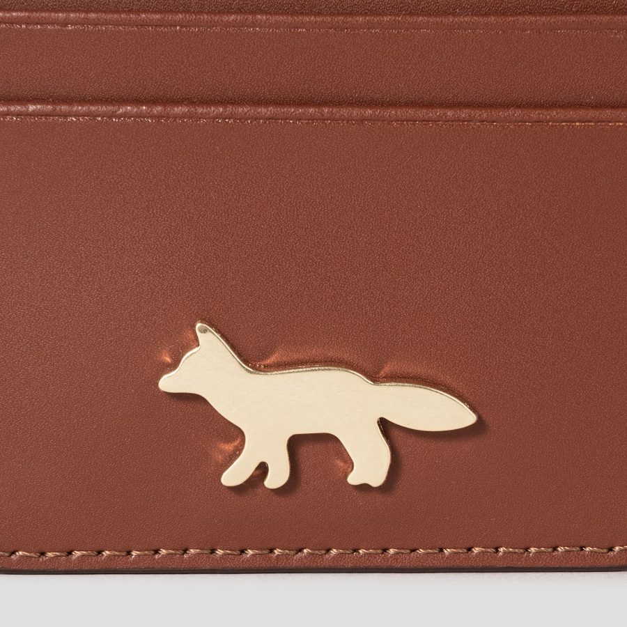 Maison Kitsune Women Edie Card Holder - Brown