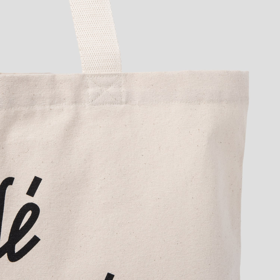 Maison Kitsune Unisex Tote Bag Cafe Kitsune Lt - Latte