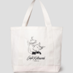 Maison Kitsune Unisex Café Kitsuné Fox Tote Bag - Tapioca