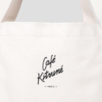 Maison Kitsune Unisex Café Kitsuné Fox Tote Bag - Tapioca
