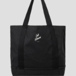 Maison Kitsune Unisex Cafe Kitsune Coffee Cup Tote Bag - Black