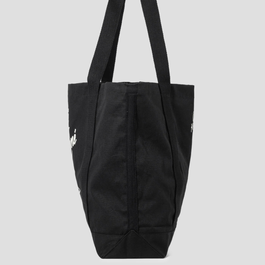 Maison Kitsune Unisex Cafe Kitsune Coffee Cup Tote Bag - Black