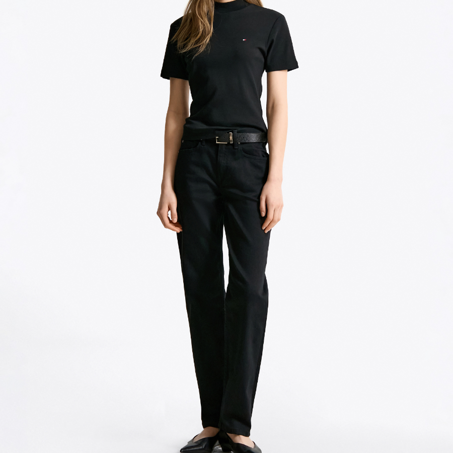 Tommy Hilfiger Official Classic Straight Black Denim Pants